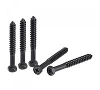 sourcing map Hex Lag Screws 5/16" x 2-3/4" Carbon Steel Phillips Head Half Thread Self-Tapping Bolts for Deck Building or Joining Lumber 5pcs