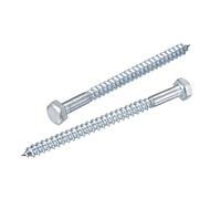 sourcing map Hex Lag Screws, M8 x 120mm Carbon Steel Zinc Plated Half Thread Self-Tapping Bolts for Wood Screw 15Pcs
