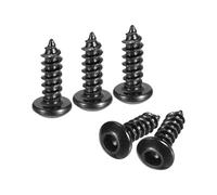 sourcing map Hex Socket Self Tapping Screws, M3 x 10mm Carbon Steel Wood Screw 100pcs