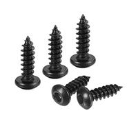 sourcing map Hex Socket Self Tapping Screws, M3 x 10mm Carbon Steel Wood Screw 200pcs