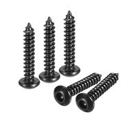 sourcing map Hex Socket Self Tapping Screws, M3 x 16mm Carbon Steel Wood Screw 25pcs