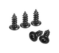 sourcing map Hex Socket Self Tapping Screws, M3 x 6mm Carbon Steel Wood Screw 100pcs