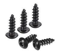 sourcing map Hex Socket Self Tapping Screws, M5 x 16mm Carbon Steel Wood Screw 100pcs