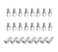 sourcing map Hex Spacer Screws, M3x5mm+5mm Male to Female Thread Brass Nickel Plated Motherboard Standoffs Spacer Pillars for PCB Circuit Boards FPV Quadcopter Drone DIY, Pack of 24