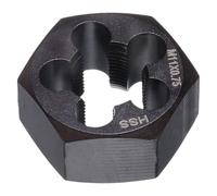 sourcing map Hex Threading Die M11 x 0.75 Metric Thread Right Hand High Speed Steel Rethreading Fixed Die Screw Cutting Tapping Repair Tool