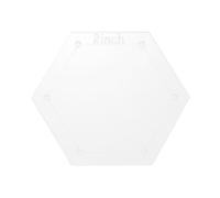 sourcing map Hexagon Quilting Template, 2 Inch Acrylic Templates for Quilting with Reserved Seam Margin, Clear for DIY Quilting Sewing Crafts