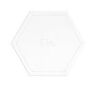 sourcing map Hexagon Quilting Template, 6 Inch Acrylic Template for Quilting with Reserved Seam Margin, Clear Templates for DIY Quilting Sewing Crafts