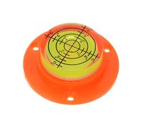 sourcing map High Precision Horizontal Bubble Level 49x17mm Round Bull's-Eye Level Measuring Layout Tools for RV TV Picture Frame Hanging Tool Leveler, Orange Green