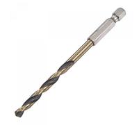 sourcing map High Speed Steel Hex Shank Twist Drill Bit, 5.2mm Drilling Dia with 1/4 Inch Hex Shank 104mm Length