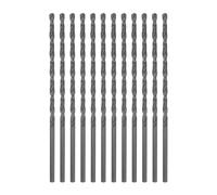 sourcing map High Speed Steel Lengthen Straight Shank Twist Drill Bit Fully Ground Black Oxide 3mm Drill Diameter 85mm Total Length 55mm Drill Bit Length Round Shank 12Pcs