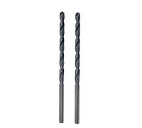 sourcing map High Speed Steel Lengthen Straight Shank Twist Drill Bit Fully Ground Black Oxide 5.8mm Drill Diameter 140mm Total Length 70mm Drill Bit Length 2 Pcs
