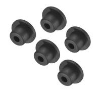 sourcing map High Temp Silicone Plug Mount Dia 15mm/0.59 inch t Shaped Rubber Stopper Hole Plugs for Powder Coating Plating Waterproof Plugs Sealing Plugs Black Pack of 5