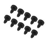 sourcing map High Temp Silicone Plug Mount Dia 2.7mm/0.1" t Shaped Solid Rubber Stopper Hole Plugs for Coating Plating Waterproof Sealing Plugs Black Pack of 20(OD 5.5mm/0.22 Inch)