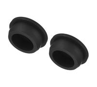 sourcing map High Temp Silicone Plug Mount Dia 37.6mm/1.5" t Shaped Solid Rubber Stopper Hole Plugs for Coating Plating Waterproof Sealing Plugs Black Pack of 2(OD 43.5mm/1.71 Inch)