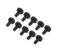 sourcing map High Temp Silicone Plug Mount Dia 3mm/0.12 Inch T Shaped Solid Rubber Stopper Hole Plugs for Coating Plating Waterproof Sealing Plugs Black Pack of 10(OD 7mm/0.28 Inch)