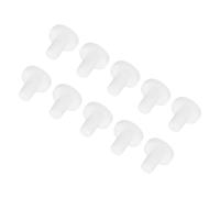 sourcing map High Temp Silicone Plug Mount Dia 4.5mm/0.2" t Shaped Solid Rubber Stopper Hole Plugs for Coating Plating Waterproof Sealing Plugs White Pack of 10(OD 7mm/0.28 Inch)