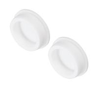 sourcing map High Temp Silicone Plug Mount Dia 46mm/1.81 Inch T Shaped Rubber Stopper Hole Plugs for Powder Coating Plating Waterproof Sealing Plugs White Pack of 2(OD 52mm/2.05 Inch)