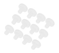 sourcing map High Temp Silicone Plug Mount Dia 5mm/0.2 Inch T Shaped Solid Rubber Stopper Hole Plugs for Powder Coating Plating Waterproof Plugs Transparent Pack of 20(OD 12mm/0.47 Inch)