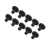 sourcing map High Temp Silicone Plug Mount Dia 5mm/0.2 Inch T Shaped Solid Rubber Stopper Hole Plugs for Coating Plating Waterproof Sealing Plugs Black Pack of 10(OD 12mm/0.47 Inch)