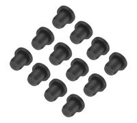 sourcing map High Temp Silicone Plug Mount Dia 6.5mm/0.26 inch t Shaped Rubber Stopper Hole Plugs for Powder Coating Plating Waterproof Plugs Sealing Plugs Black Pack of 12