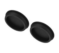 sourcing map High Temp Silicone Plug Mount Dia 71.3mm/2.8" t Shaped Solid Rubber Stopper Hole Plugs for Coating Plating Waterproof Sealing Plugs Black Pack of 2(OD 77mm/3.03 Inch)