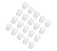 sourcing map High Temp Silicone Plug Mount Dia 8mm/0.31 Inch T Shaped Solid Rubber Stopper Hole Plugs for Powder Coating Plating Waterproof Sealing Plugs White Pack of 20(OD 14mm/0.55 Inch)