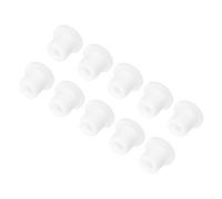 sourcing map High Temp Silicone Plug Mount Dia 9mm/0.35 Inch T Shaped Rubber Stopper Hole Plugs for Powder Coating Plating Waterproof Sealing Plugs White Pack of 10