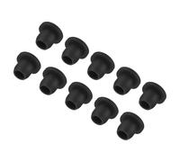 sourcing map High Temp Silicone Plug Mount Dia 9mm/0.4" t Shaped Solid Rubber Stopper Hole Plugs for Coating Plating Waterproof Sealing Plugs Black Pack of 20(OD 12.5mm/0.49 Inch)