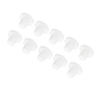 sourcing map High Temp Silicone Plug Mount Dia 9mm/0.4" t Shaped Solid Rubber Stopper Hole Plugs for Coating Plating Waterproof Sealing Plugs White Pack of 10(OD 16mm/0.63 Inch)