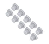 Sourcing Map High Temp Silicone Plug, T Shaped, Grey, Pack of 10, OD 21mm/0.83 Inch, Mount Dia 13mm/0.51 Inch, Rubber, Suitable for Powder Coating, Painting, Plating & Media Blasting