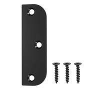 sourcing map Hinge Filler Plates, 3.5 Inch with 5/8 Inch Stainless Steel Door Edge Hole Filler Plate Deadbolt Cover Plate with Screws, for Change The Types of Your Doors, Black