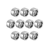 sourcing map HK1512 Drawn Cup Needle Roller Bearings, Open End, 15mm Bore Dia, 21mm OD, 12mm Width (Pack of 10)