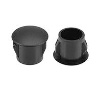 sourcing map Hole Plugs Black Plastic 10mm(3/8-inch) Snap in Locking Hole Tube(9.5-10mm) Steel Furniture Fencing Post Pipe Insert End Caps for Fitness Equipment 100 Pcs