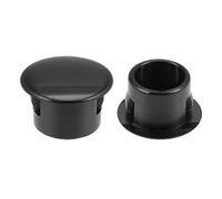 sourcing map Hole Plugs Black Plastic 13mm(1/2-inch) Snap in Locking Hole Tube(12.5-13mm) Steel Furniture Fencing Post Pipe Insert End Caps for Fitness Equipment 50 Pcs