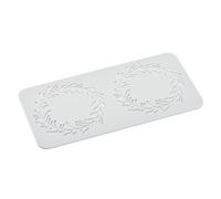 Sourcing Map Hollow Leaf Silicone Molds, 3D Flower Lace Cake Molds for Baking, Sugar Craft, Cupcake (11.8 x 4.3 x 0.11 inch)