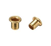 sourcing map Hollow Rivet,4mm x 5mm Through Hole Copper Hollow Rivets Grommets Double-Sided Circuit Board PCB 100Pcs