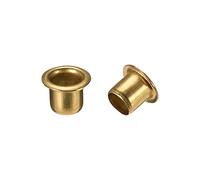 sourcing map Hollow Rivet,6mm x 6mm Through Hole Copper Hollow Rivets Grommets Double-Sided Circuit Board PCB 200Pcs