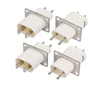 sourcing map Home Electronic Microwave Oven Magnetron Filament Terminal Sockets 4 Pcs