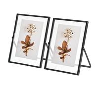 sourcing map Home Picture Frames, 6x8inch Classic Collection Simple Designed Photo Frame with High Definition Glass for Wall Mount and Table Top Display, Black