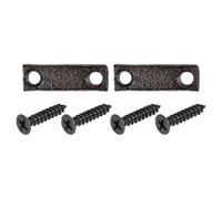 sourcing map House Address Letter, 1.38 Inch Cast Iron Vintage Wall Horizontal Bar Sign Outside Letters for Home Street Office Mailbox Sign, Black
