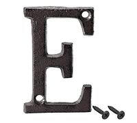 sourcing map House Letter, 3 Inch Cast Iron Letter E for Home Hotel Mailbox Address Sign