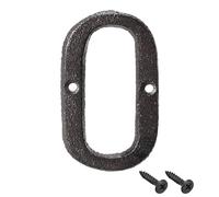 sourcing map House Letter, 3 Inch Cast Iron Letter O for Home Hotel Mailbox Address Sign