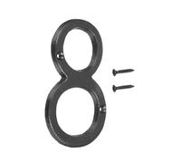 sourcing map House Numbers and Letters, 140mm Cast Iron Metal Vintage Address Numbers for Outside, Solid House Number with Screws for Apartment Office Hotel Room Signs(Number 8)