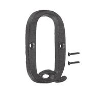 sourcing map House Numbers and Letters, 75mm Cast Iron Metal Vintage Address Letters for Outside, Solid House Number with Screws for Apartment Office Hotel Room Signs(Letter Q)