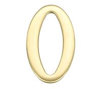 sourcing map House Numbers for Outside, 1.85 Inch Self Adhesive Brass Mailbox Decor Number Stickers for Apartment Office Hotel Room Door Signs(Number 0)