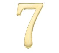 sourcing map House Numbers for Outside, 1.85 Inch Self Adhesive Brass Mailbox Decor Number Stickers for Apartment Office Hotel Room Door Signs(Number 7)