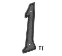 sourcing map House Numbers for Outside, 170x48mm ABS Home Address Numbers Mailbox Decor Number with Screws for Apartment Office Hotel Room Door Street Signs(Black, Number 1)