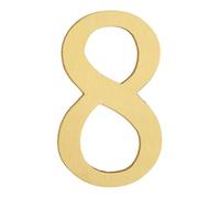sourcing map House Numbers for Outside, 2.76 Inch Self Adhesive Brass Mailbox Decor Number Stickers for Apartment Office Hotel Room Door Signs(Number 8)