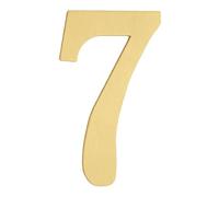 sourcing map House Numbers for Outside, 2.76 Inch Self Adhesive Brass Mailbox Decor Number Stickers for Apartment Office Hotel Room Door Signs(Number 7)