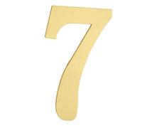sourcing map House Numbers for Outside, 2.8 Inch Magnetic Brass Self Adhesive Mailbox Decor Number Stickers for Apartment Office Hotel Room Door Signs(Number 7)